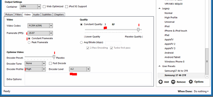 Handbrake VFR Settings.PNG